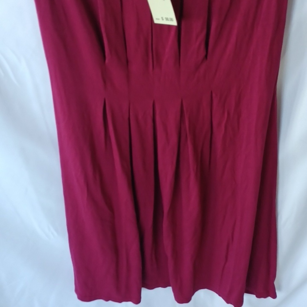 NWT! Max Studio Sleeveless Dress, Raspberry - Picture 3 of 5